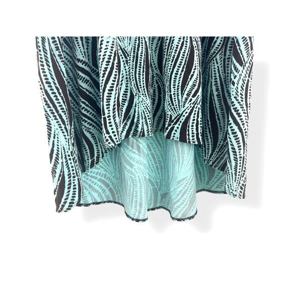 Tommy Bahama Aqua Brown Mixed Print‎ Sleeveless Soft Knit Dress Size M Summer - Picture 3 of 7